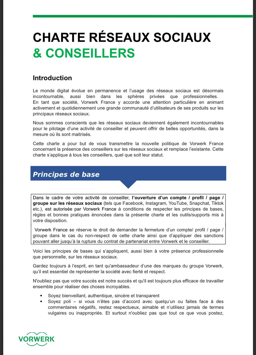 Charte réseaux sociaux et conseillers